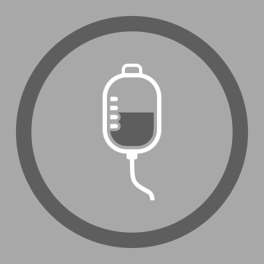 Terapi damlalık daire içinde vektör simgesi