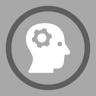 Düşünme daire içinde vektör simgesi