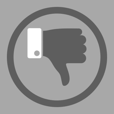 Daire içinde vektör simgesi parmak