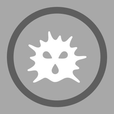 Enfeksiyon yapısı daire içinde vektör simgesi