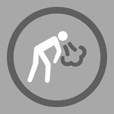 Vektör simge kusma daire içine alınmış