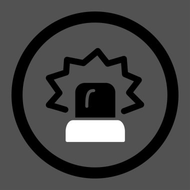 Siren Circled Vector Icon