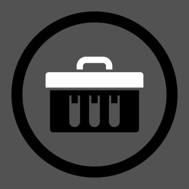 Analiz yuvarlak vektör simgesi