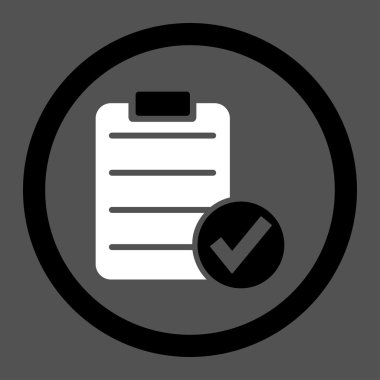 Valid Form Circled Vector Icon
