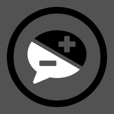 Bağımsız değişkenler daire içinde vektör simgesi