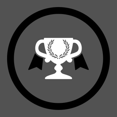 Ödülü Kupası daire içinde vektör simgesi