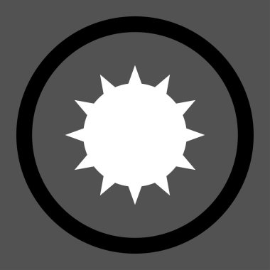 Bakteri yuvarlak vektör simgesi