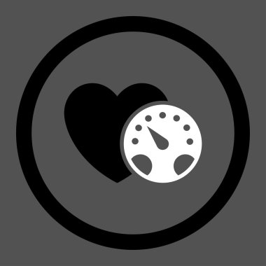 Tansiyon ölçer vektör simgesi daire