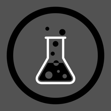 Kaynar sıvı daire içinde vektör simgesi