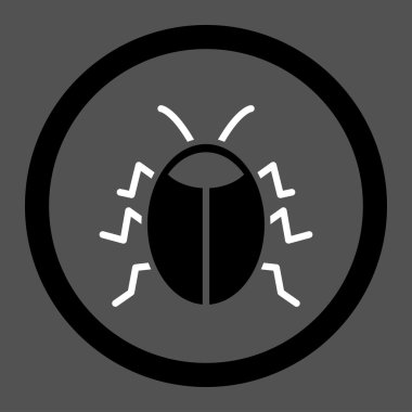Böcek yuvarlak vektör simgesi