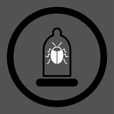 Böcek koruma daire içinde vektör simgesi