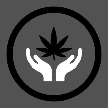 Narkotik bakım daire içinde vektör simgesi