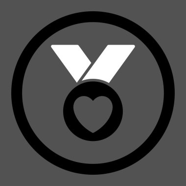 Sadaka madalya yuvarlak vektör simgesi