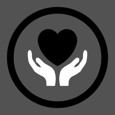 Sadaka daire içinde vektör simgesi