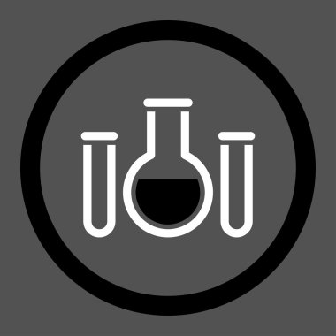 Kimyasal damarları daire içinde vektör simgesi