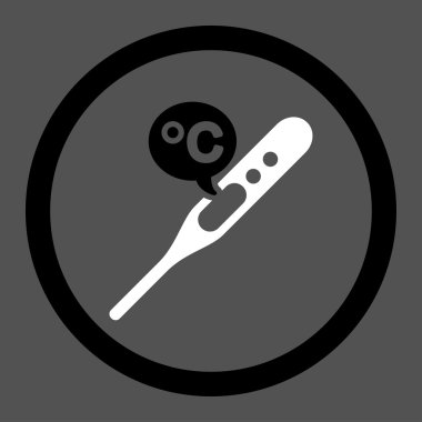 Celsius sıcaklık daire içinde vektör simgesi