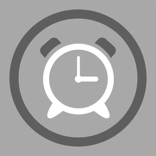 Siren Clock Rounded Vector Icon — 图库矢量图片