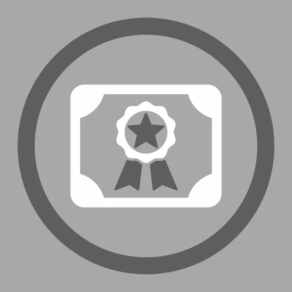 Prize Certification Rounded Vector Icon — Stockový vektor