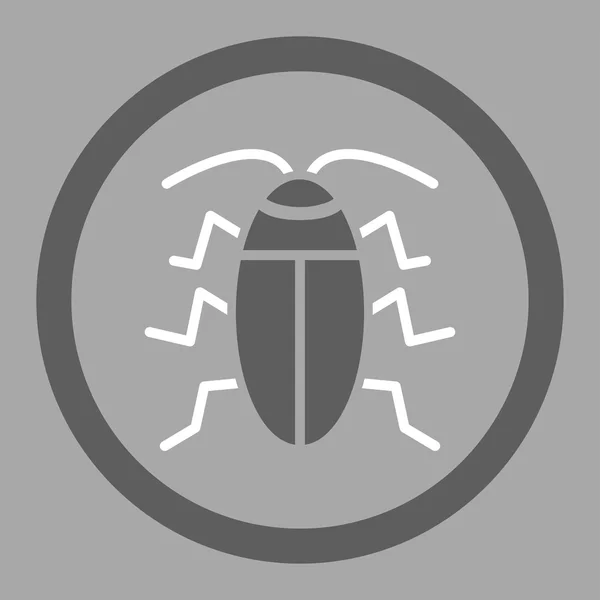 Круглая векторная икона таракана — стоковый вектор