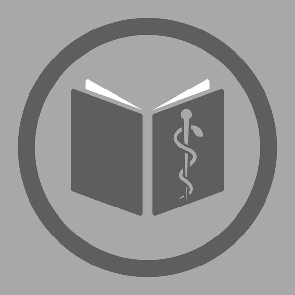 Pharmaceutical Book Rounded Vector Icon — ストックベクタ