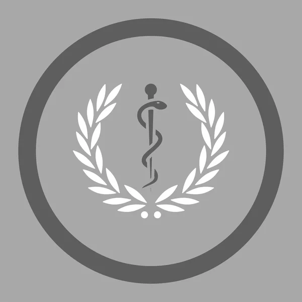 Cuidados de saúde Emblema círculo vetor ícone — Vetor de Stock