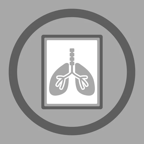 Lungs X-Ray Photo Rounded Vector Icon — Stock Vector