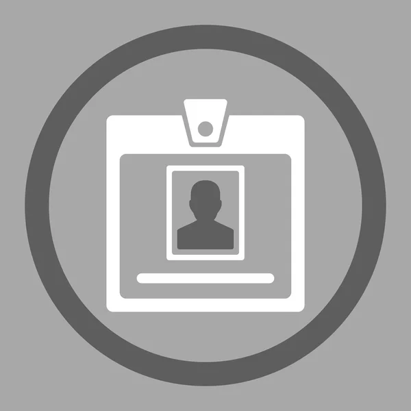 Badge de personne Icône vectorielle arrondie — Image vectorielle