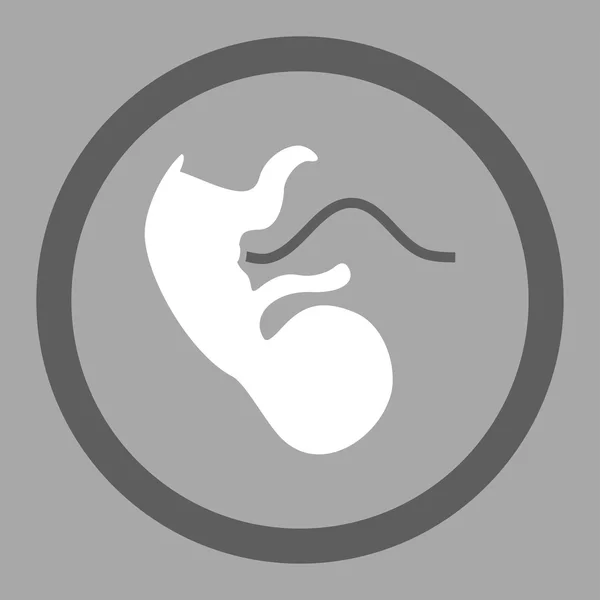 Primazia Embrião Circulado Vetor Ícone — Vetor de Stock