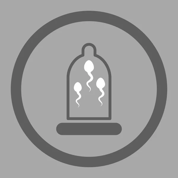 Esperma en caucho redondeado Vector icono — Archivo Imágenes Vectoriales
