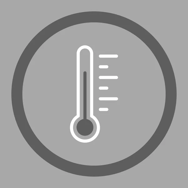 Круглая векторная икона уровня температуры — стоковый вектор