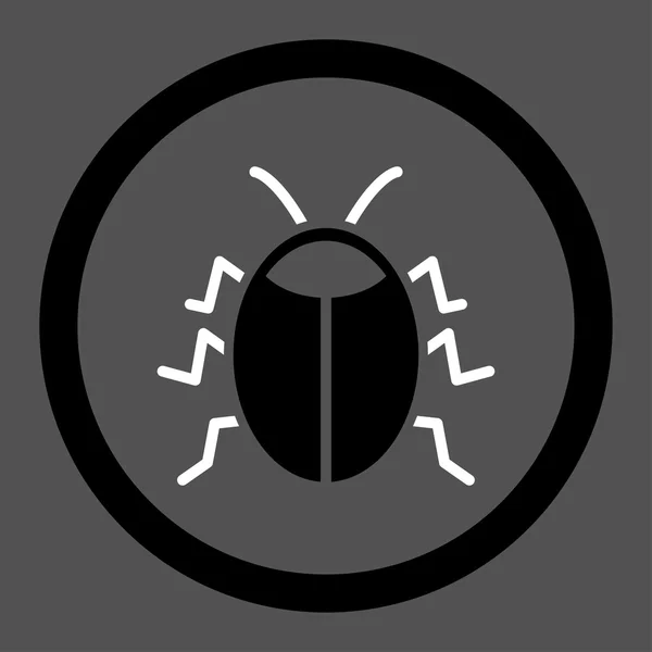 Insect afgeronde Vector Icon — Stockvector