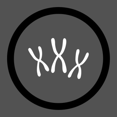 Kromozomlar yuvarlak vektör simgesi