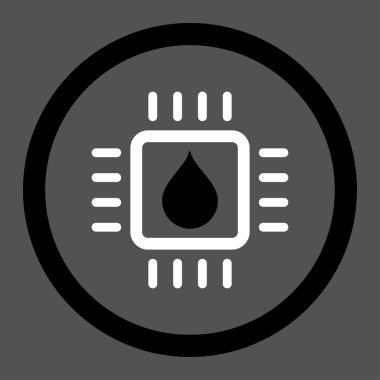 Drop Test Chip Rounded Vector Icon