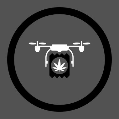 Pharmacy Copter Shipment Rounded Vector Icon