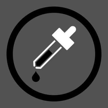 Damlalık yuvarlak vektör simgesi