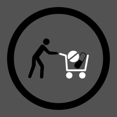 Pharmacy Shopping Rounded Vector Icon