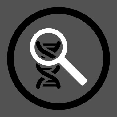 DNA yuvarlak vektör simge keşfetmek