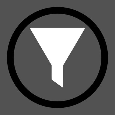 Filtre daire içinde vektör simgesi