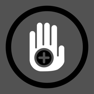 El tıbbi Marker vektör simgesi daire