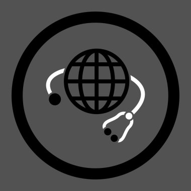 Global Medicine Circled Vector Icon