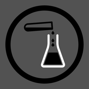 Sıvı transfüzyonu yuvarlak vektör simgesi