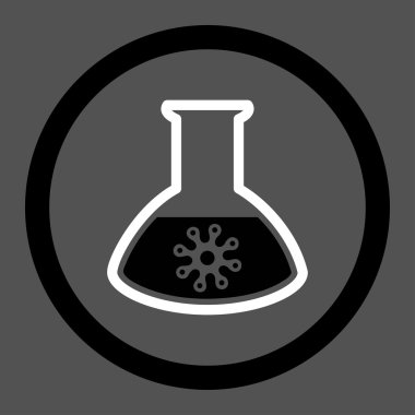 Enfeksiyon konteyner daire içinde vektör simgesi