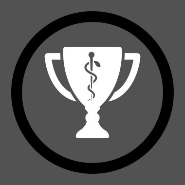 Tıbbi Kupası yuvarlak vektör simgesi