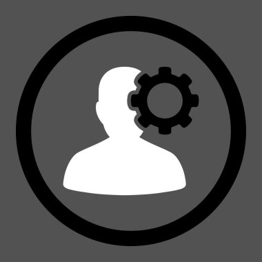 Hasta başı yuvarlatılmış vektör simgesi