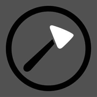 Nörolog çekiç yuvarlak vektör simgesi