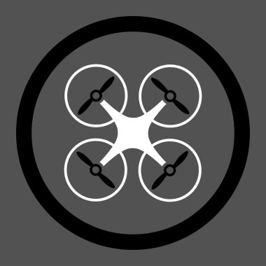 Nanocopter Circled Vector Icon