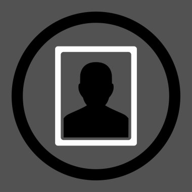 Patient Portrait Circled Vector Icon