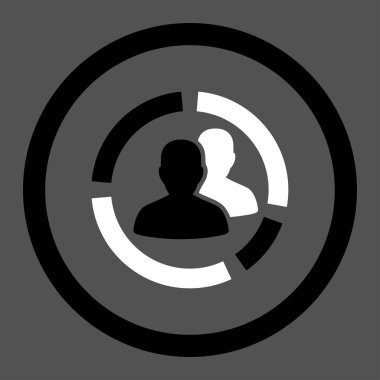 Client Diagram Circled Vector Icon