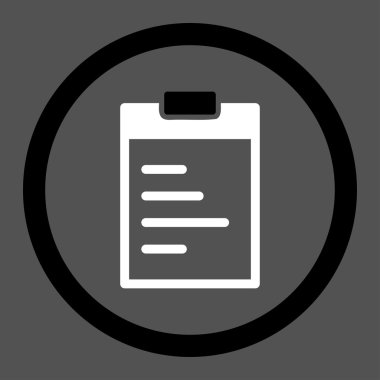 Pad metin yuvarlak vektör simgesi