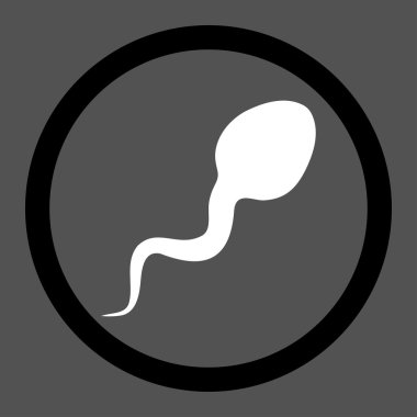 Mikrop yuvarlak vektör simgesi